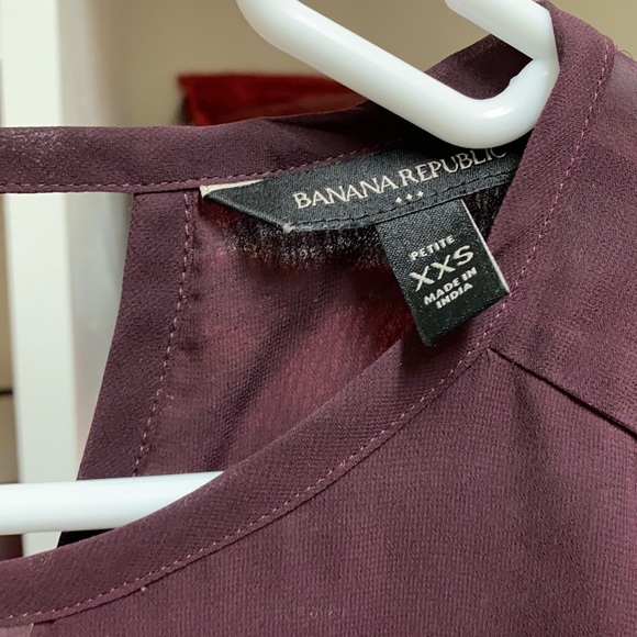 Maroon XXSP Banana Republic Blouse - Picture 2 of 3